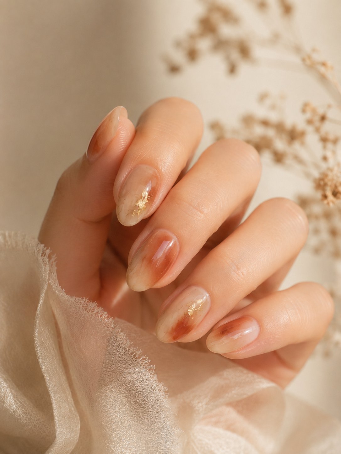 くすみニュアンスネイル